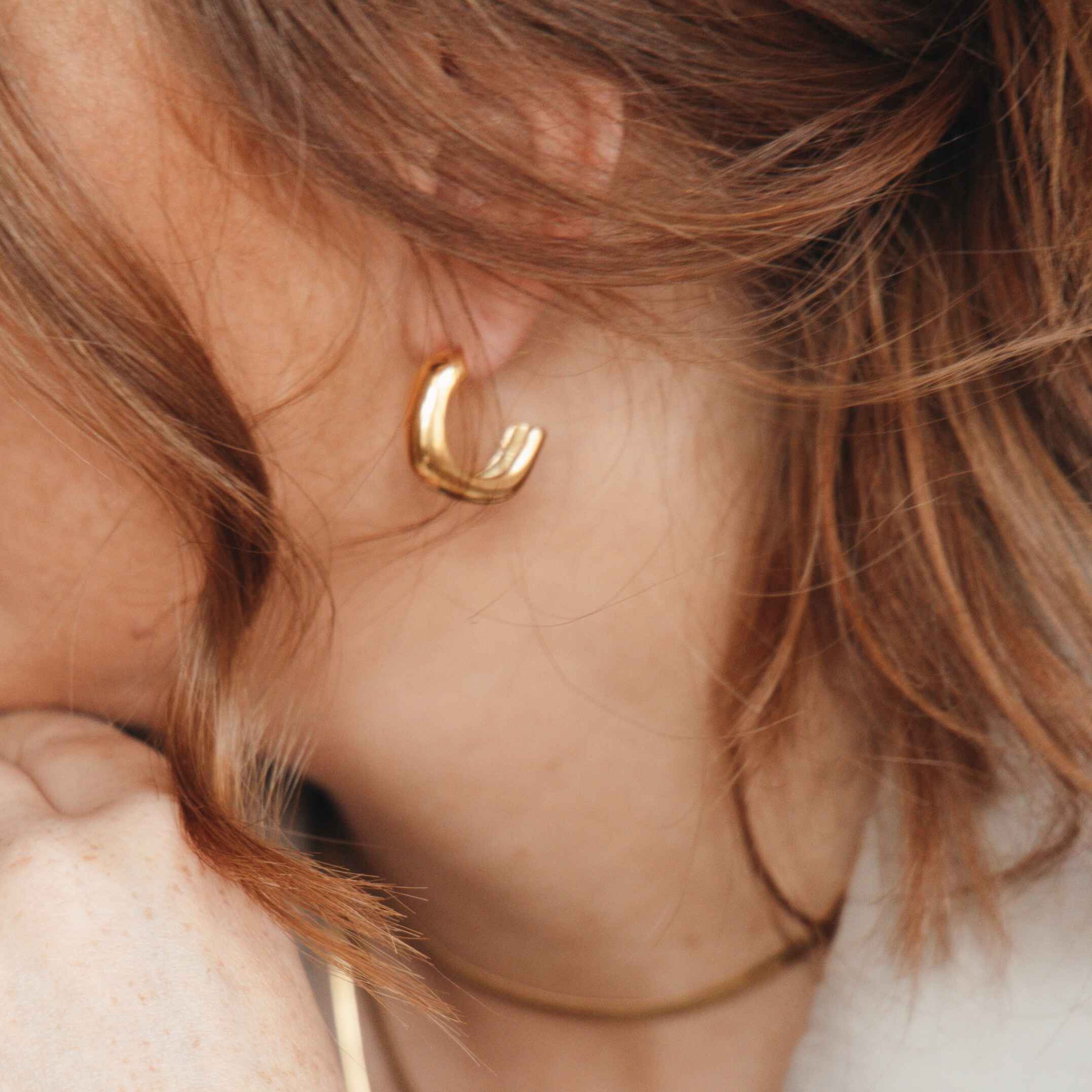 Harper Hoop Earrings – Bold Gold Hoops | The Jewellery Edit