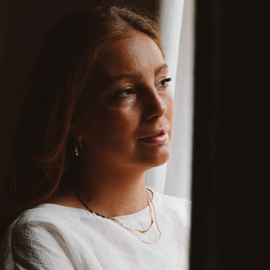 Laura Double Chain Necklace – 18k Gold Layered Necklace for everyday wear