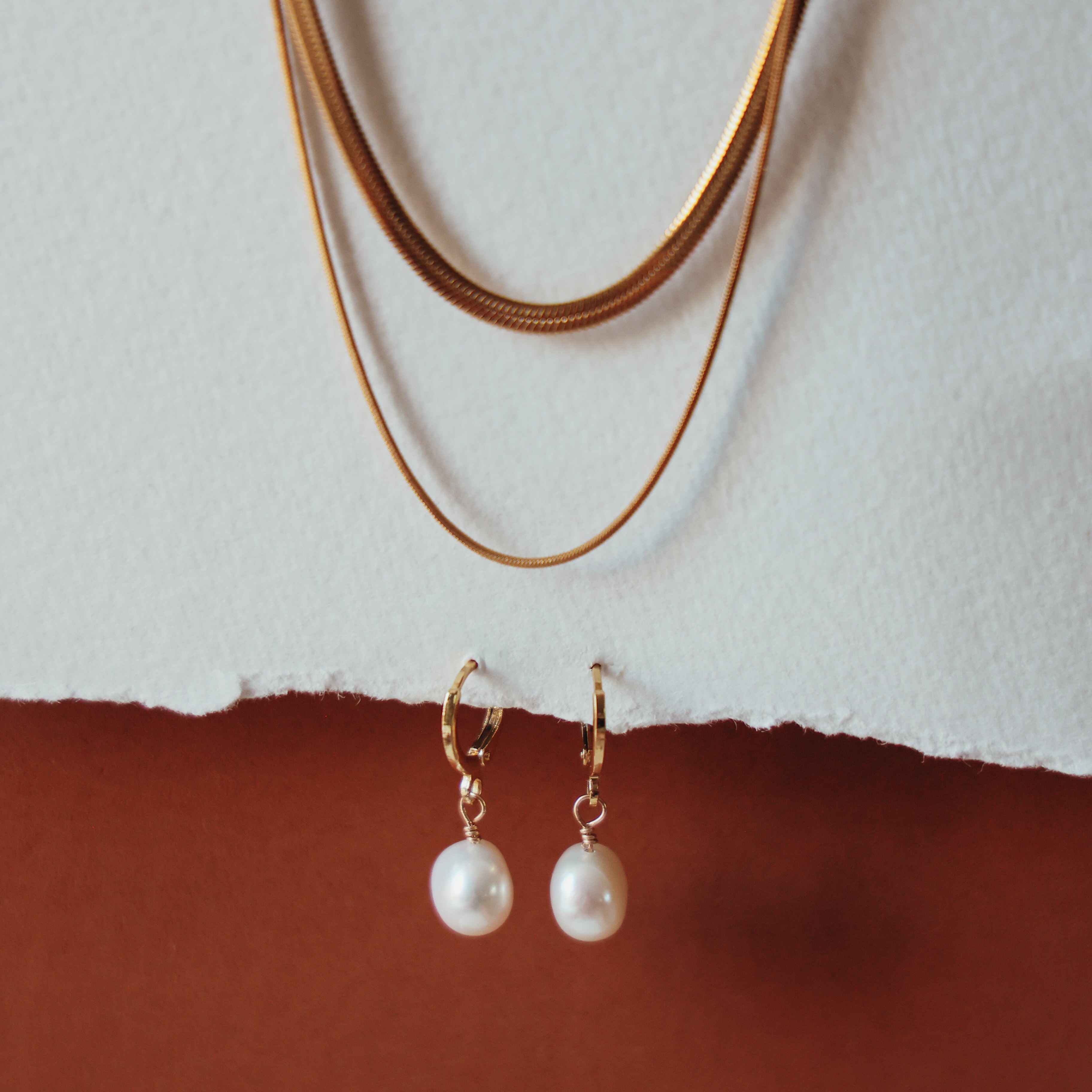 Laura Double Chain Necklace – efforltess 18k Gold Layered Necklace for everyday wear