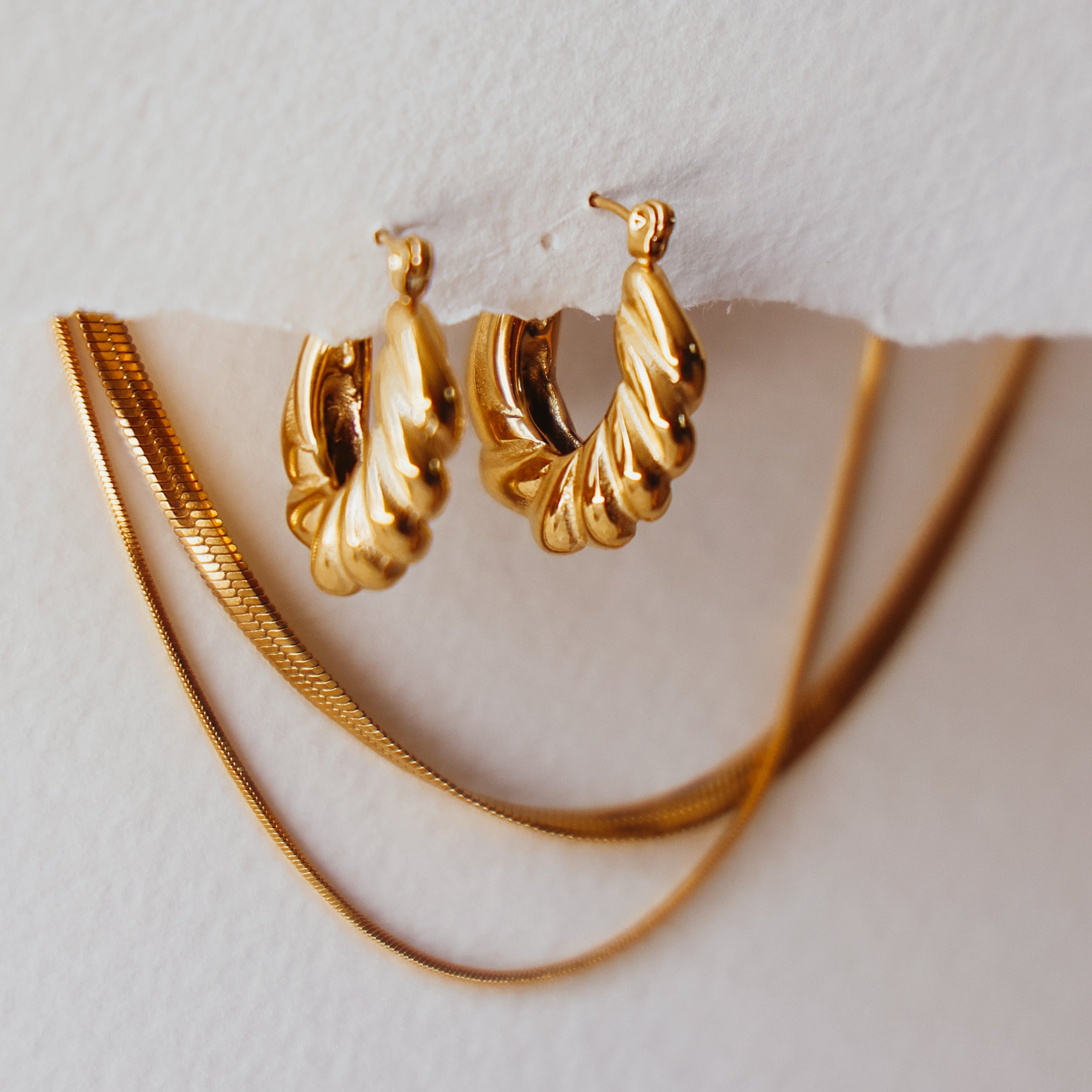 Laura Double Chain Necklace – effortless 18k Gold Layered Necklace for everyday wear