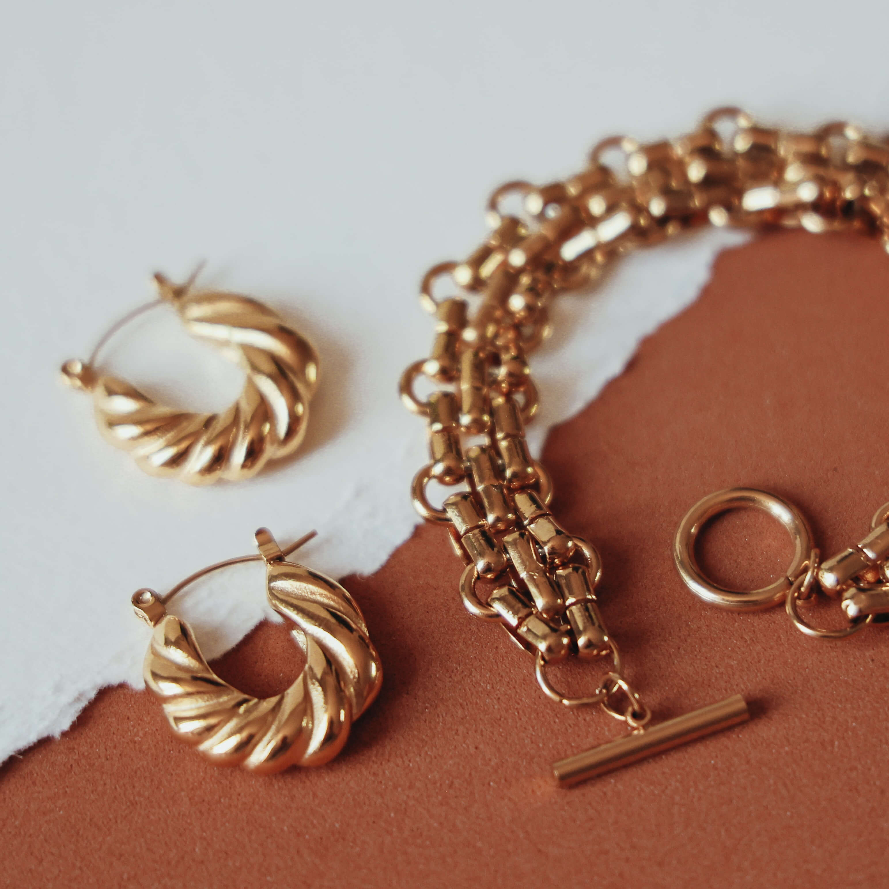 ELIZA chunky 18k gold bracelet