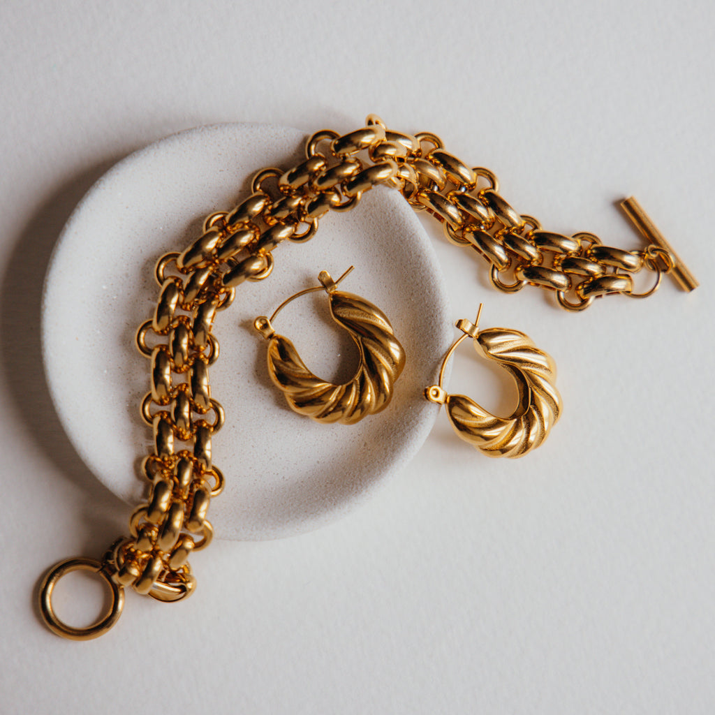 ELIZA chunky 18k gold bracelet
