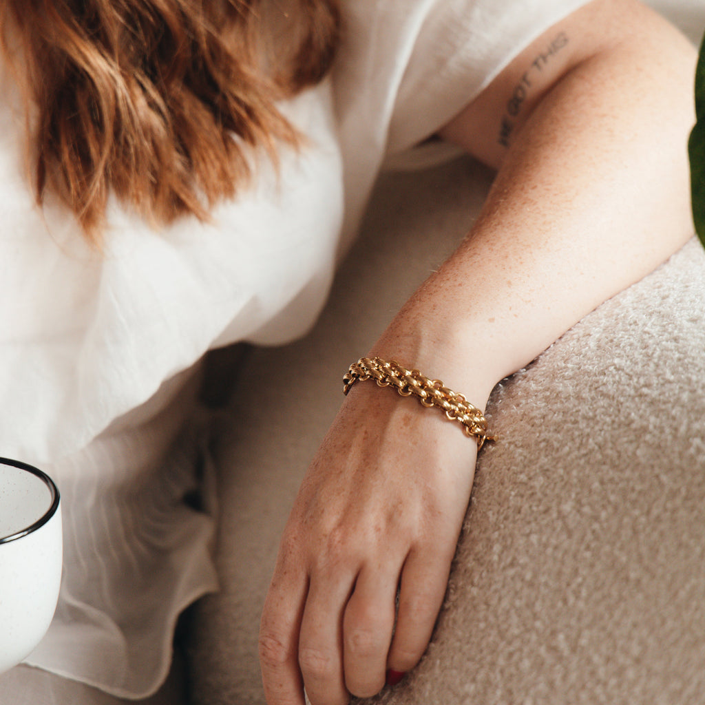 ELIZA chunky 18k gold bracelet