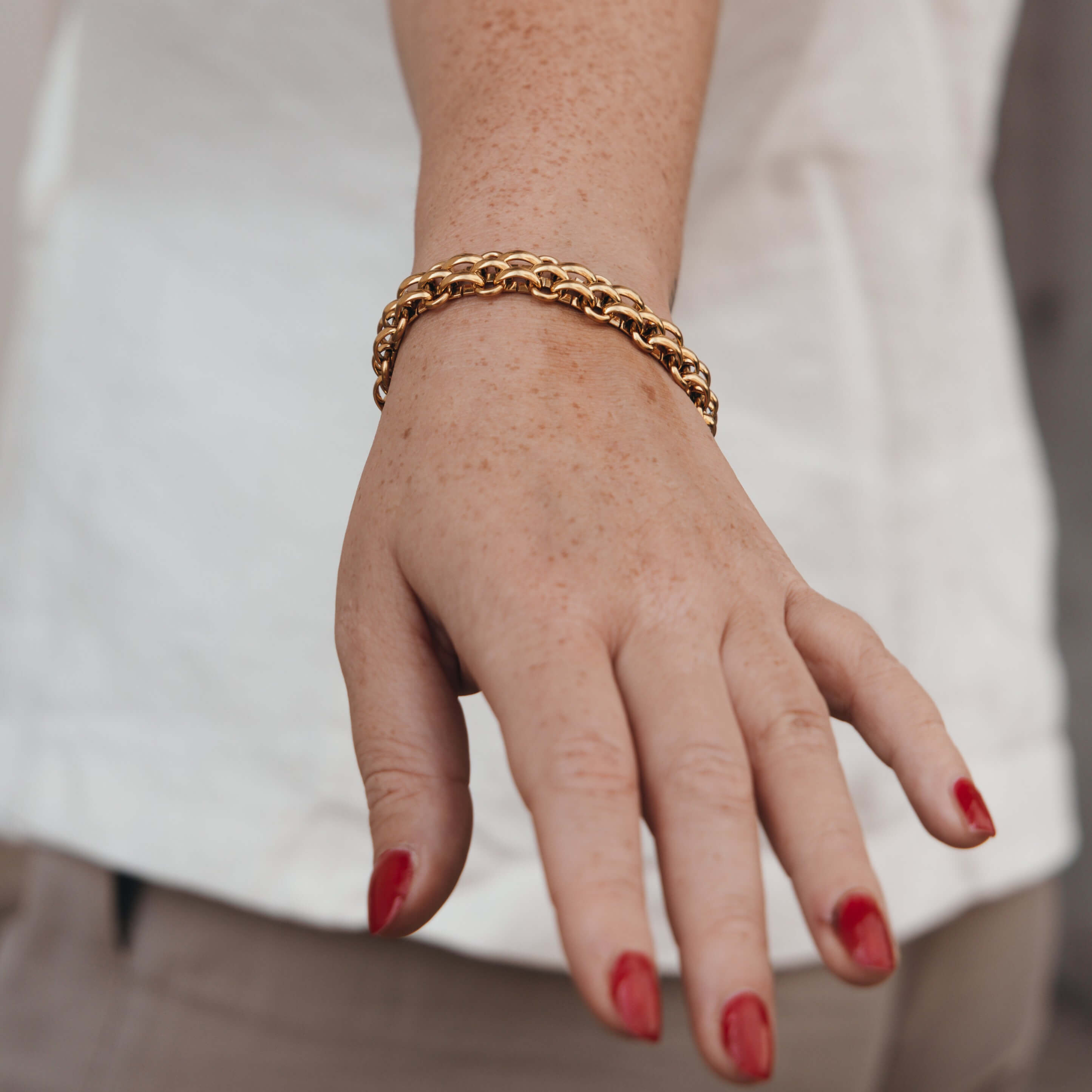 ELIZA chunky 18k gold bracelet