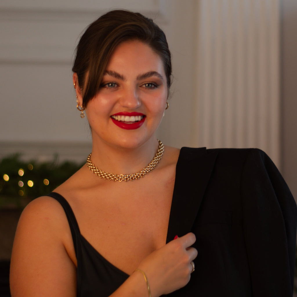 WILLOW chunky 18k gold necklace