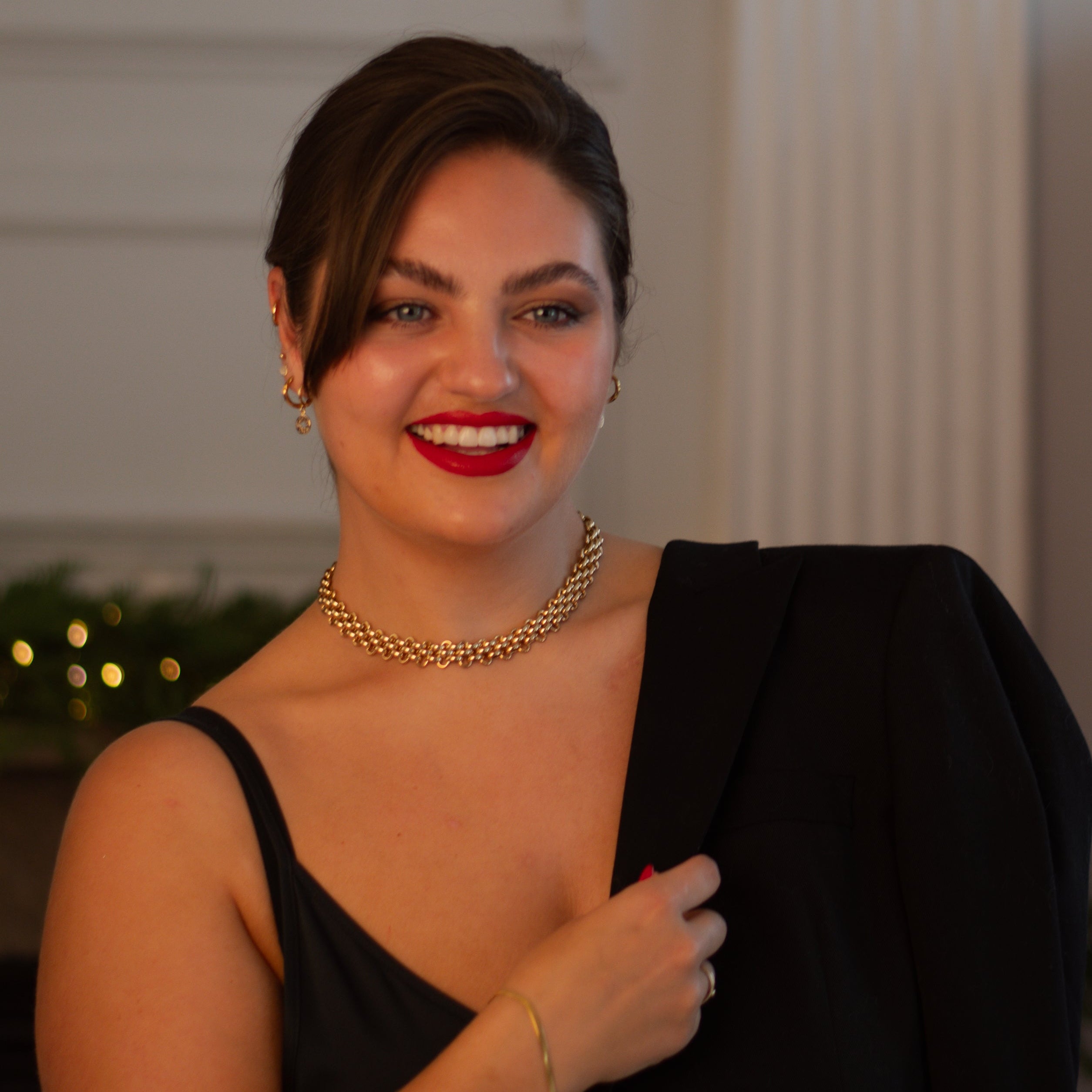 WILLOW chunky 18k gold necklace