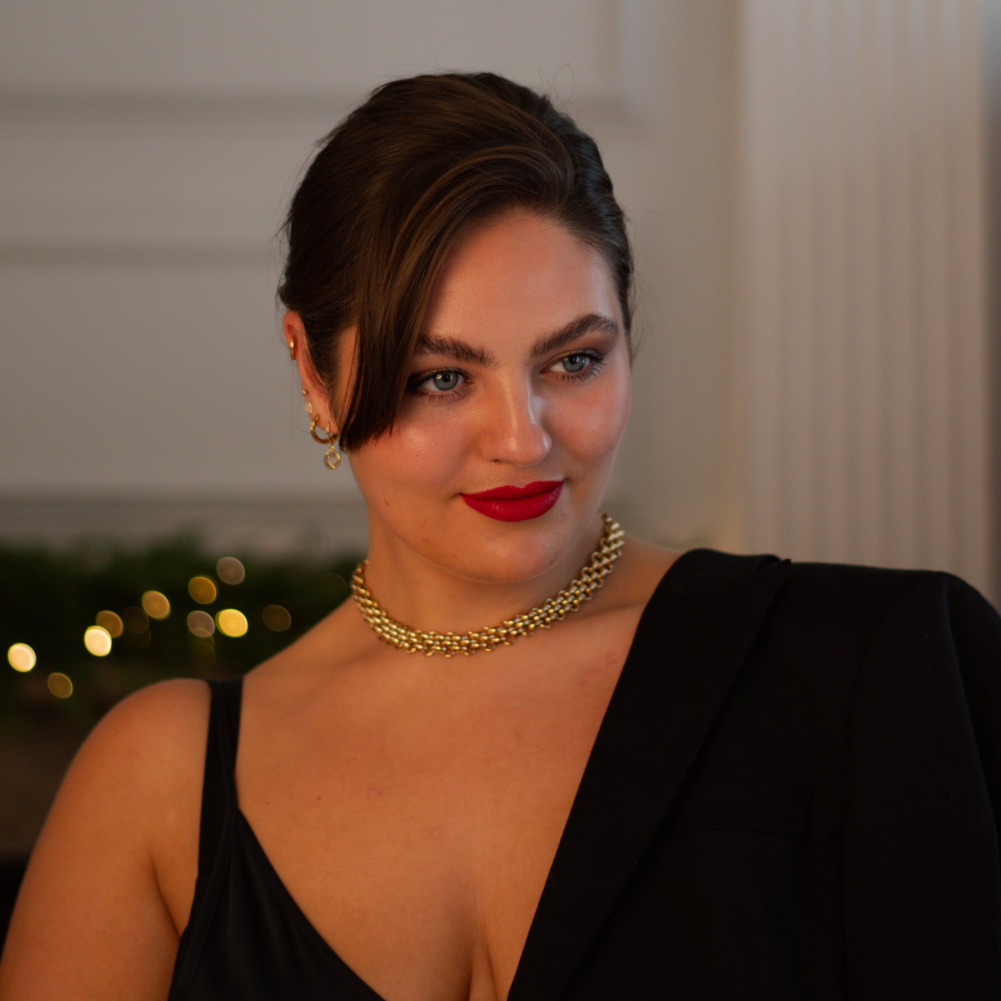 WILLOW chunky 18k gold necklace