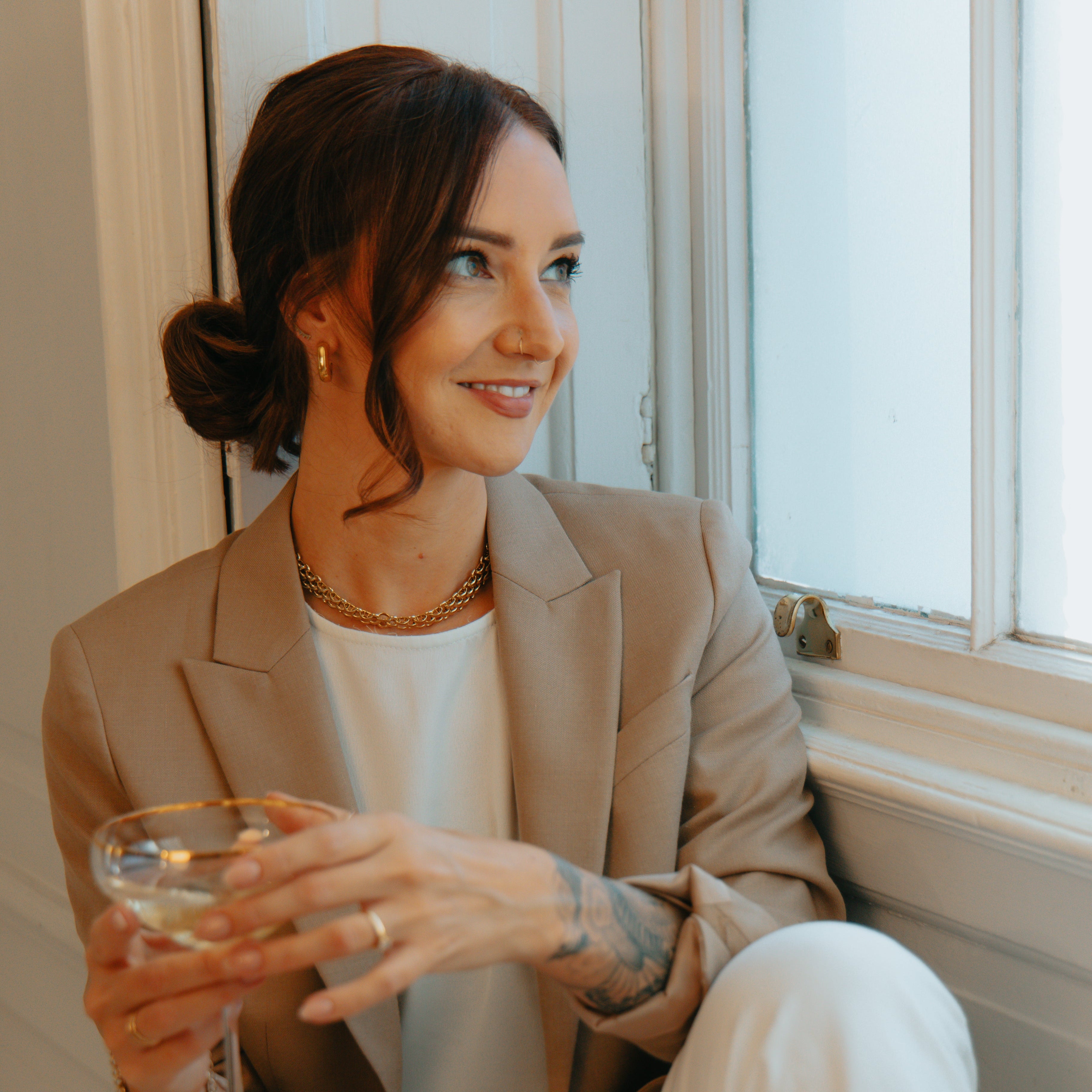 WILLOW chunky 18k gold necklace