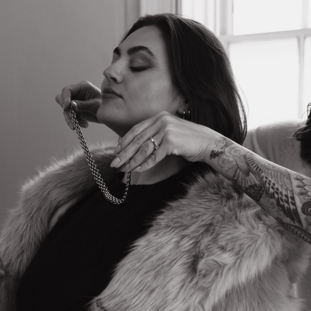 WILLOW chunky 18k gold necklace