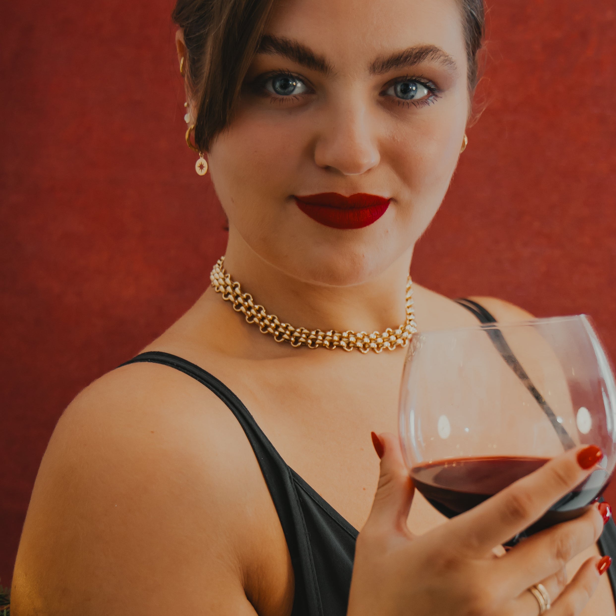 WILLOW chunky 18k gold necklace