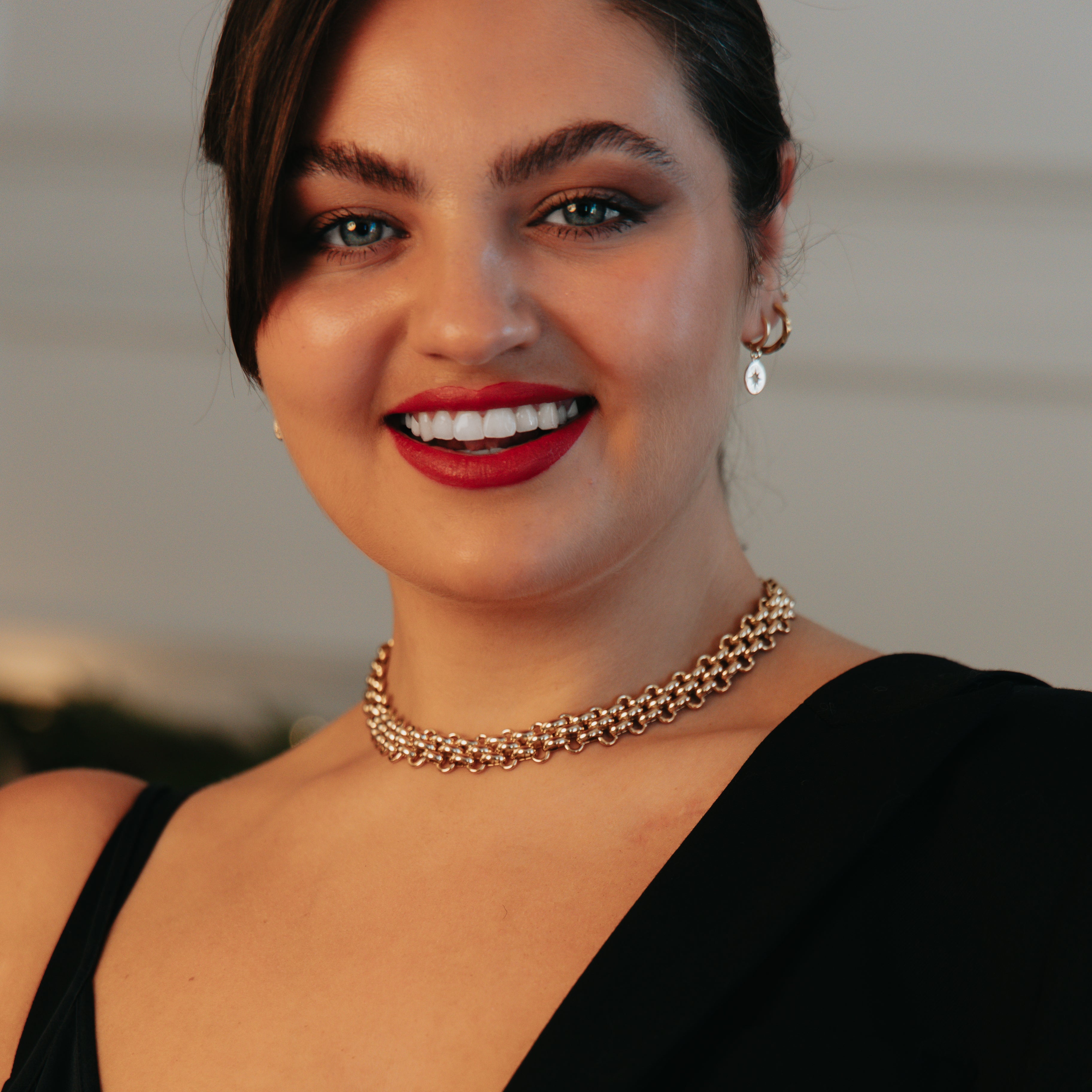 WILLOW chunky 18k gold necklace